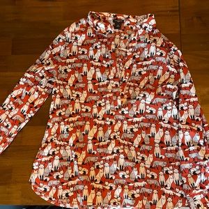 Ann Taylor Fox blouse